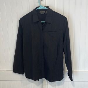 Banana Republic black shirt/jacket size M. Made in 🇮🇹